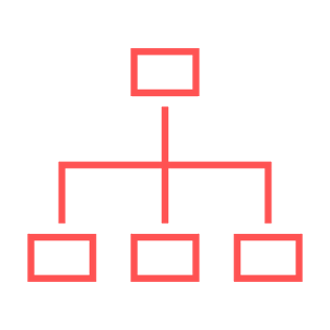 Icon met organisatiehiërarchie