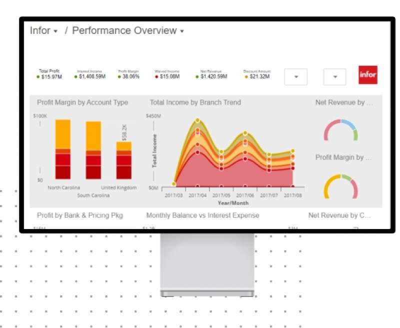 Afbeelding van Infor Corporate Performance Management tools.