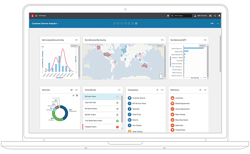 Afbeelding van Infor Landmark Reporting tools.