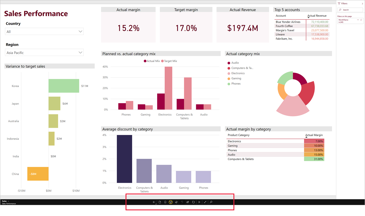 Afbeelding van Power BI Desktop tools.