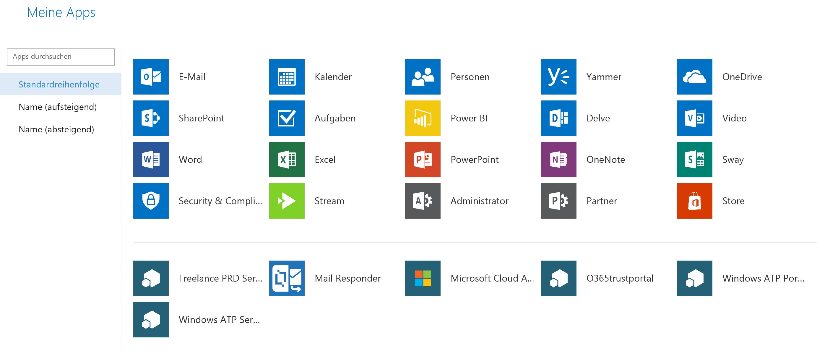 Schema van Microsoft Products.