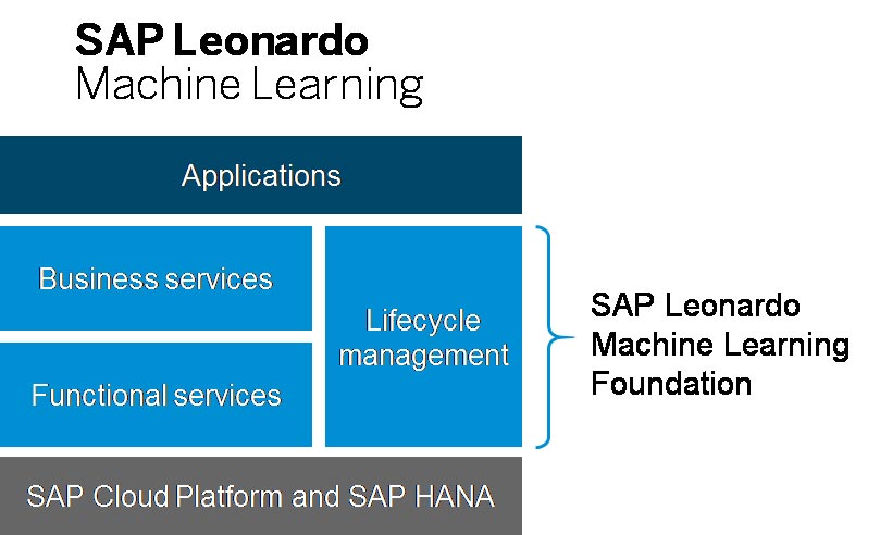 Screenshot van SAP Leonardo Machine Learning software.