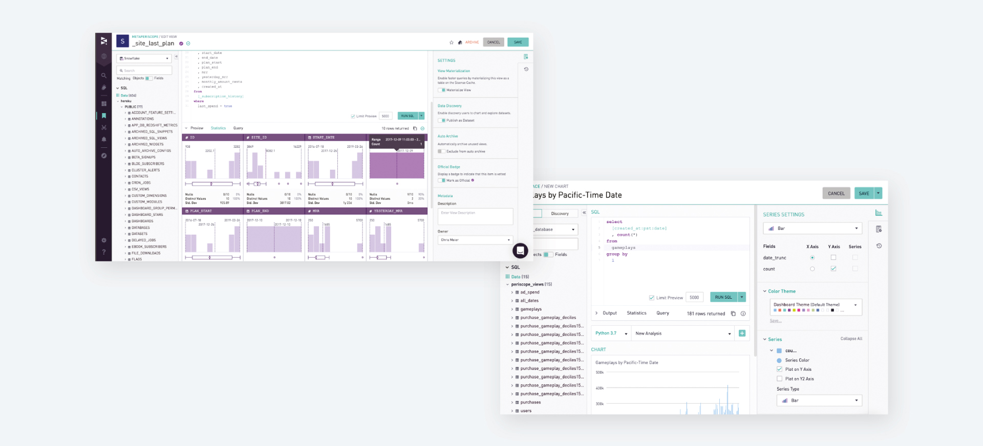 Afbeelding van Sisense Platform tools.