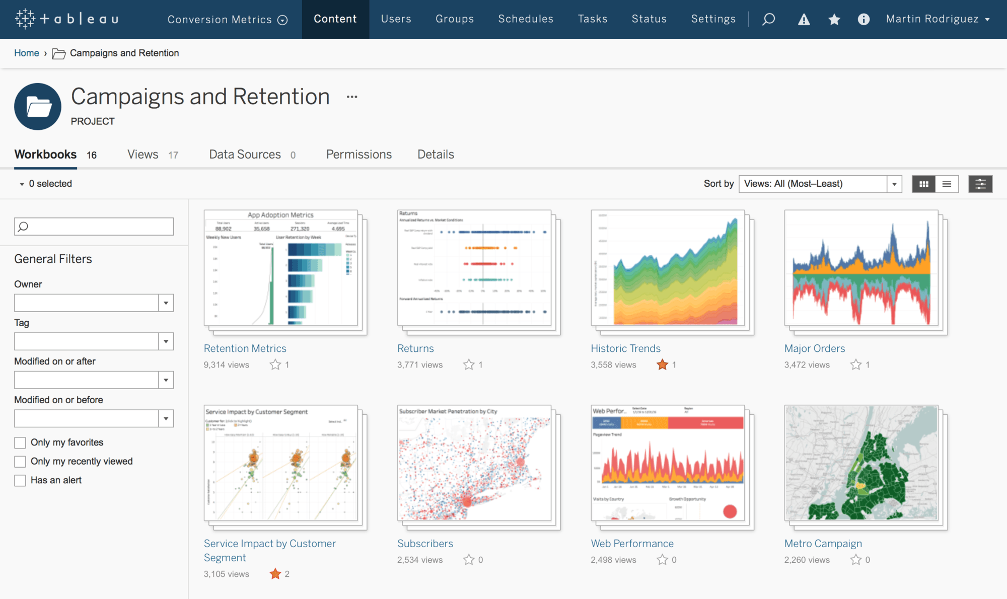 Afbeelding van Tableau Server tools.