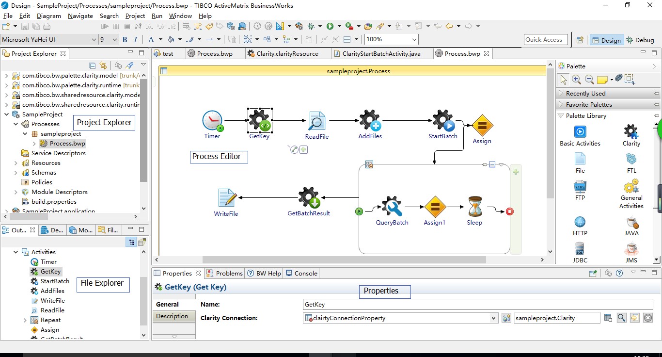 Afbeelding van TIBCO Businessworks tools.