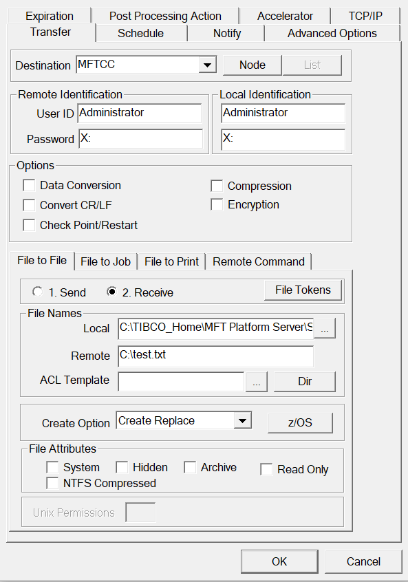 Afbeelding van TIBCO MFT tools.